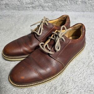 Clarks Mens Brown Leather Lace Up Derby Dress Shoes 10 M US 42.5 EU